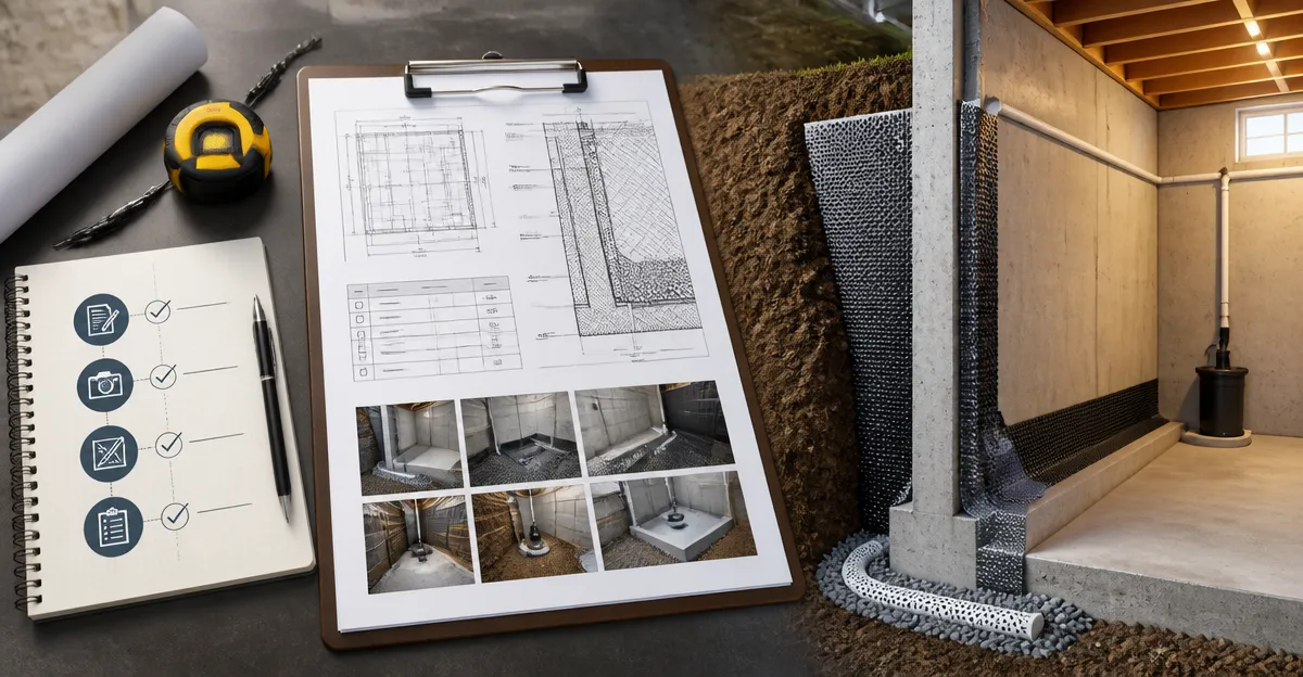How to Create an As-Built Documentation Template for Basement Waterproofing