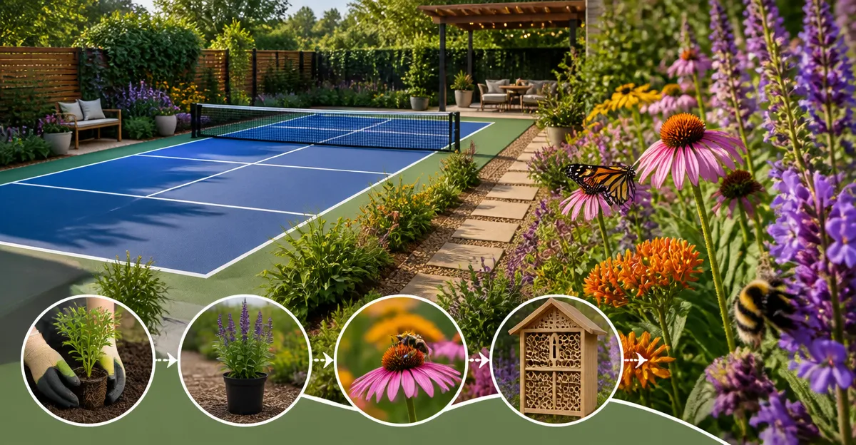 Design a Pollinator‑Friendly Landscape for a Backyard Pickleball Court