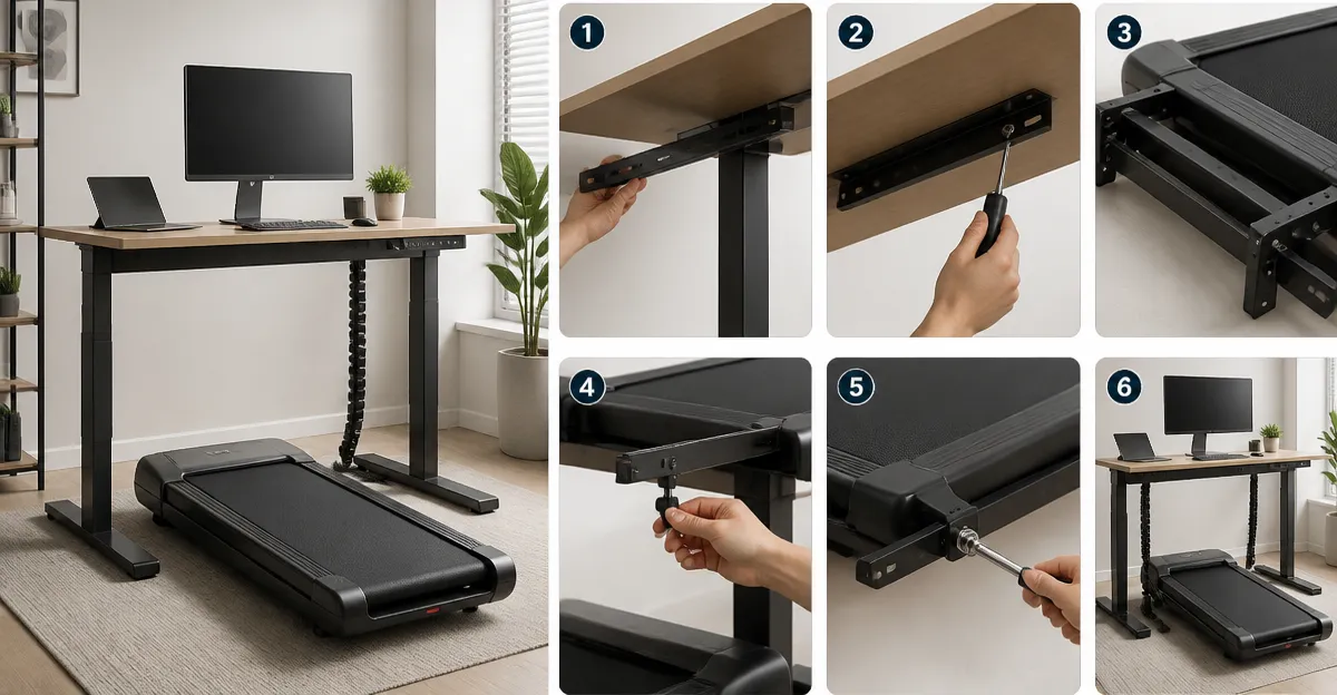 How to Safely Mount an Under‑Desk Treadmill to a Compact Desk