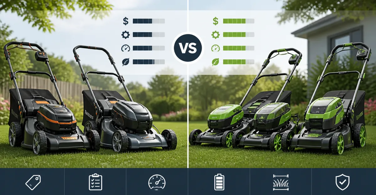 Comparing Top Cordless Lawn Mowers: MZK vs Greenworks 40V & 60V Models