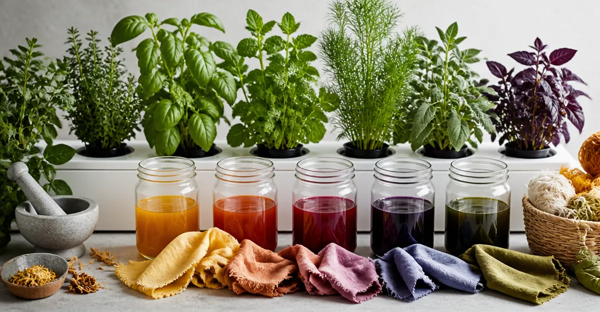 10 Hydroponic Herbs for Natural Dyeing: Vibrant DIY Colors