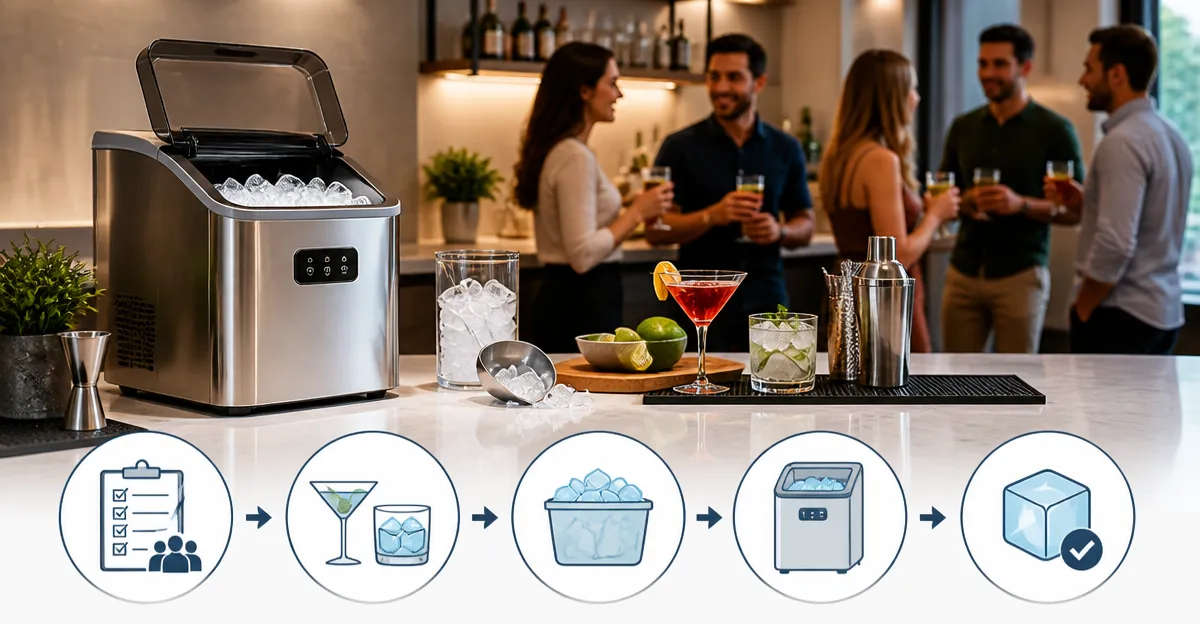 How to Size an Ice Maker for Your Weekly Home Cocktail Club