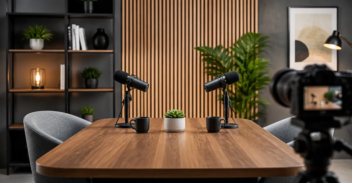 How to Design a Video Podcast Set for Brand Consistency