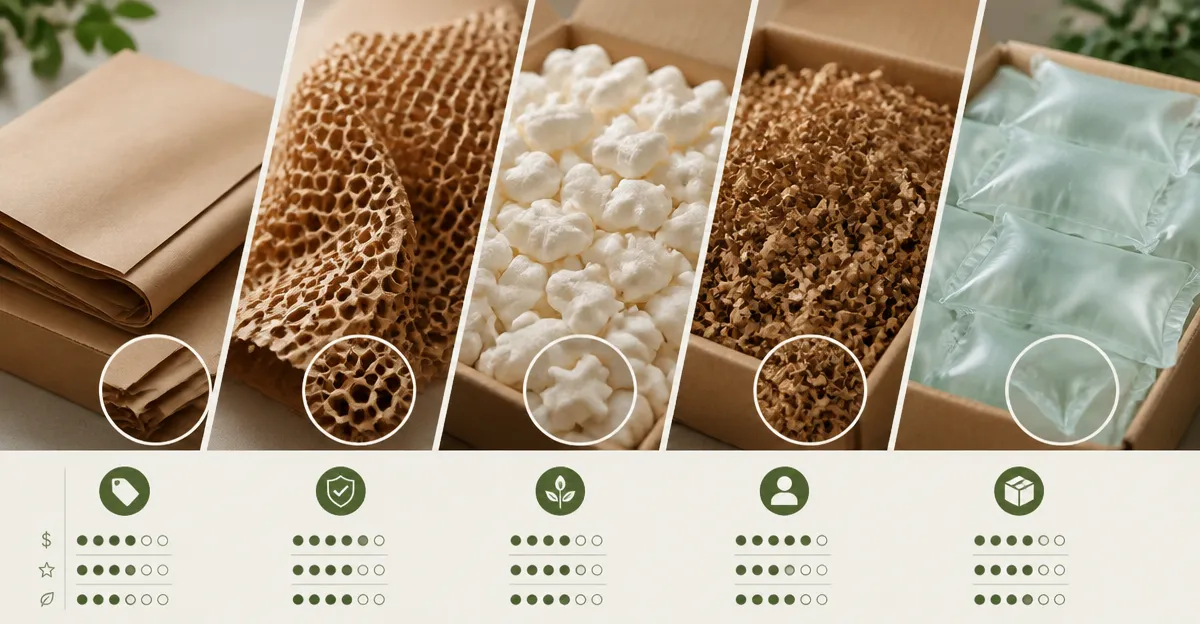 Eco‑Friendly Packing Materials Comparison: Paper Sheets, Honeycomb & Zip Bags