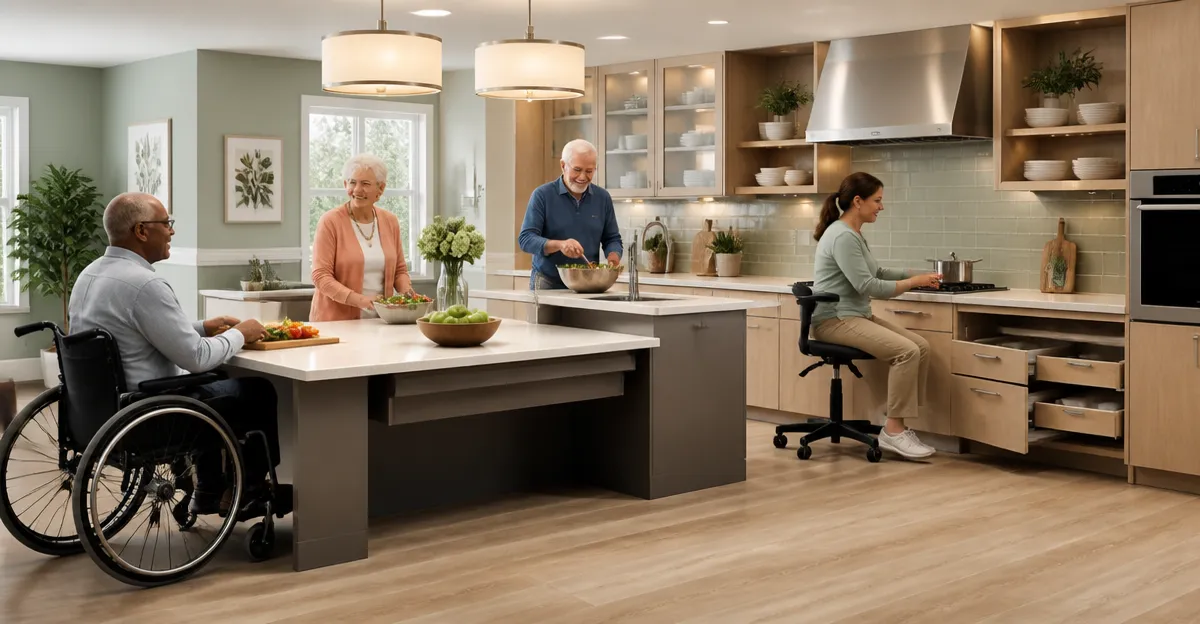 Shared Accessible Kitchen Design for Assisted Living