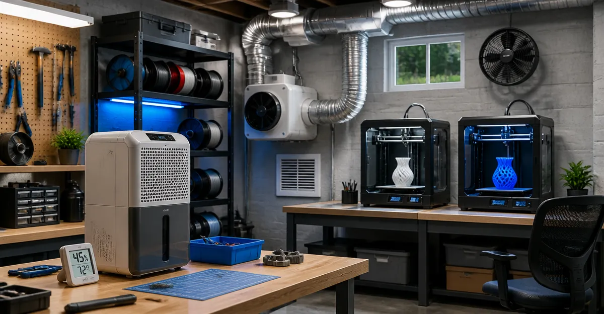 Designing Dehumidifier & Ventilation Systems for Basement Makerspaces