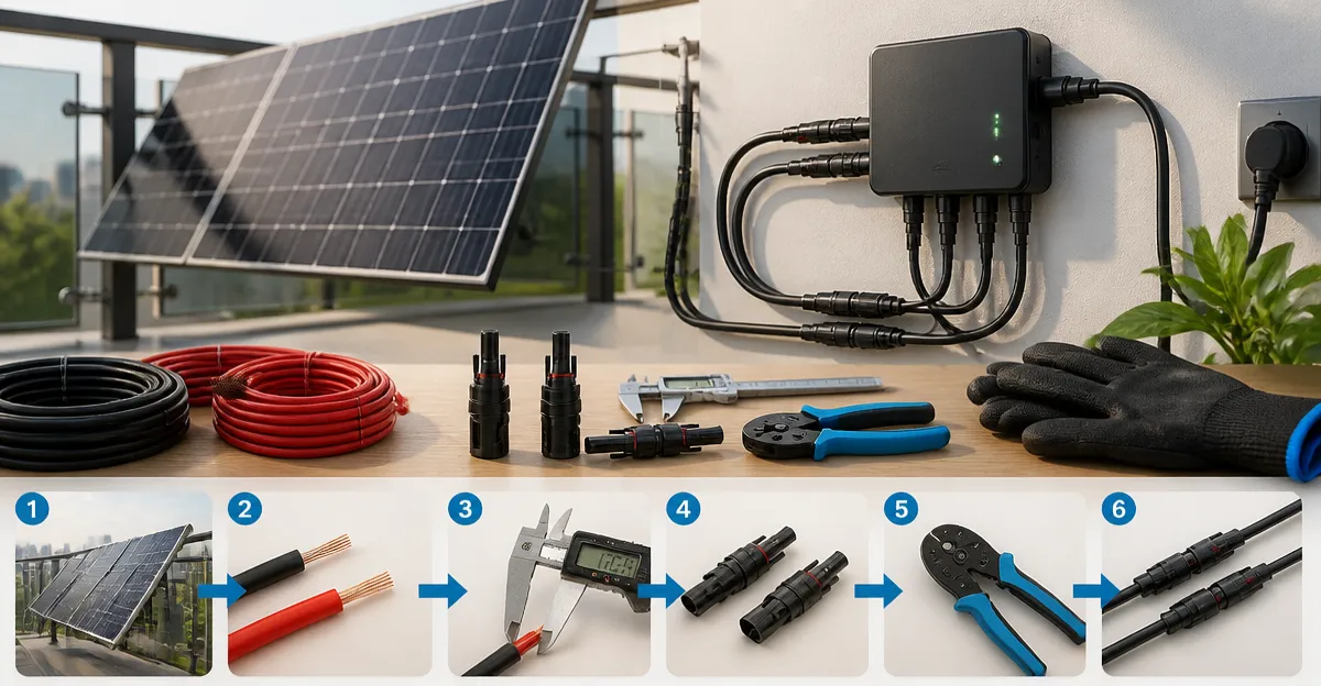 How to Size Balcony Solar Cables & MC4 Connectors