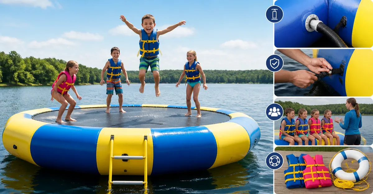 How to Play Fun, Safe Water Trampoline Games for Kids