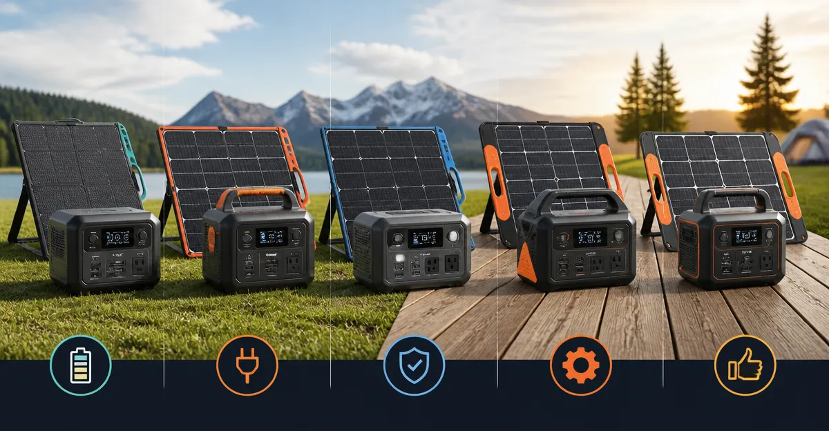 Solar Panel & Generator Comparison: ZOUPW, Jackery, Renogy, DOKIO