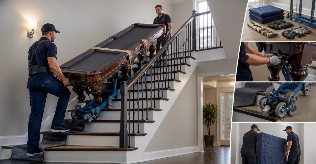 How to Move a Slate Pool Table Upstairs Safely