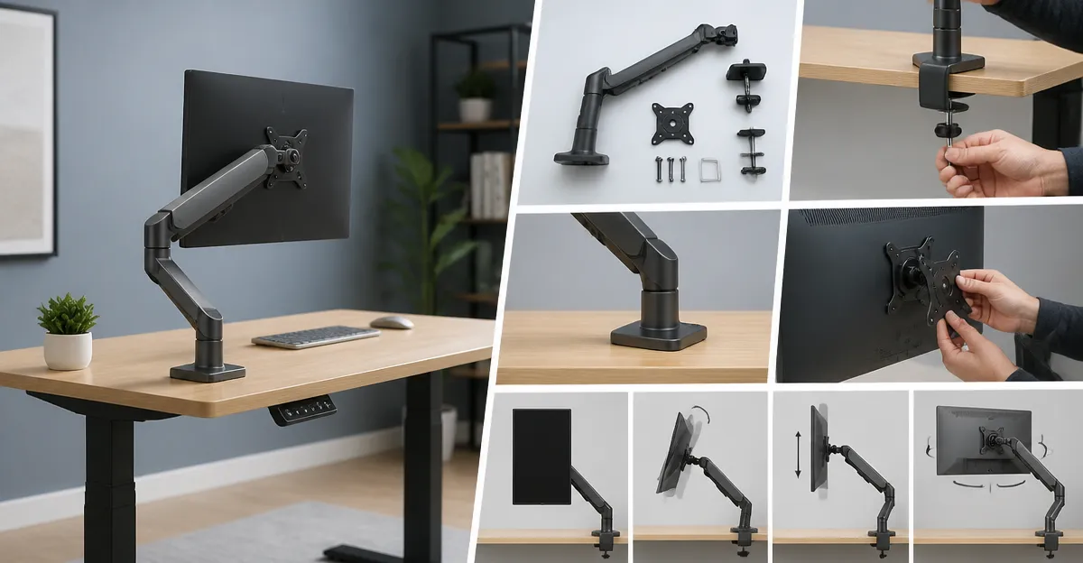 How to Mount an Ergotron LX Monitor Arm on a Standing Desk