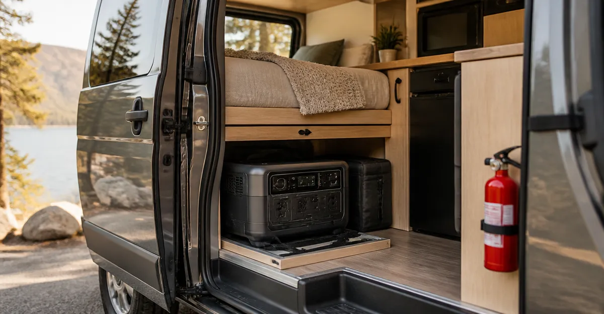 Vanlife Fire Safety: Complete Guide to Portable Power Station Storage