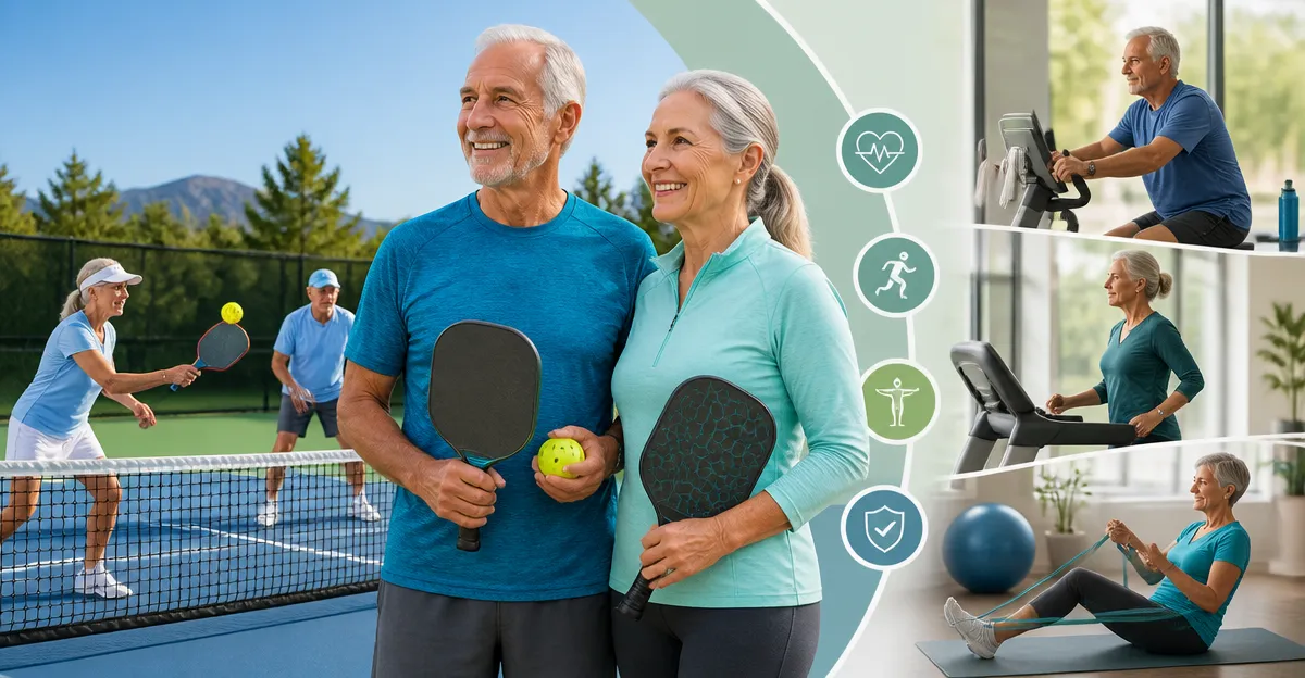 Low-Impact Cardio Cross-Training for Senior Pickleball Players