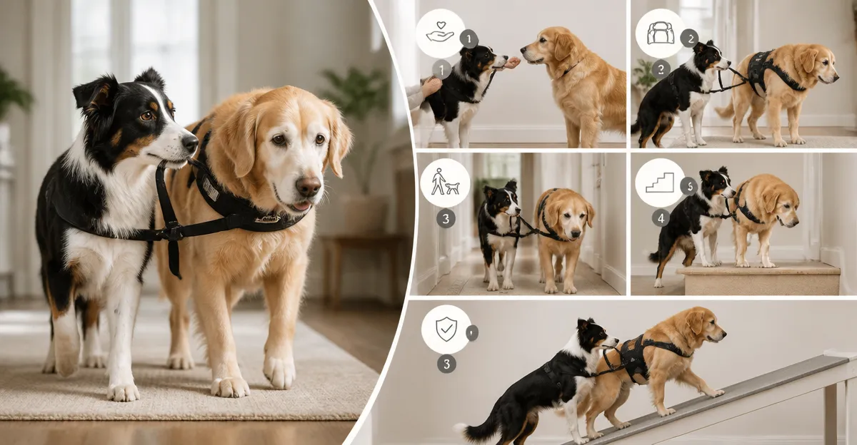 How to Train a Companion Dog to Assist a Senior Dog’s Mobility