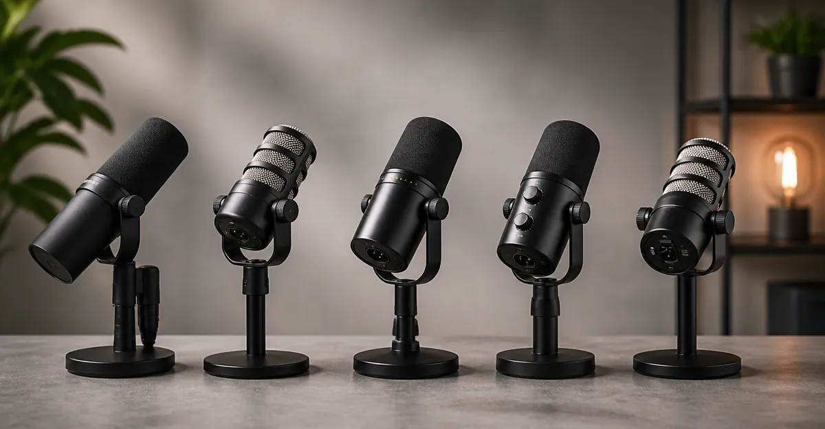Shure SM7B vs Rode PodMic vs Shure MV7+ vs FIFINE K688CT vs Rode PodMic USB: Detailed Comparison