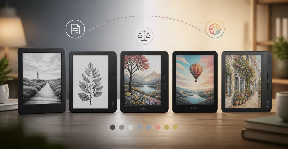 Kindle Paperwhite vs Kobo Clara & Colour vs Kindle Colorsoft vs Kobo Libra Comparison