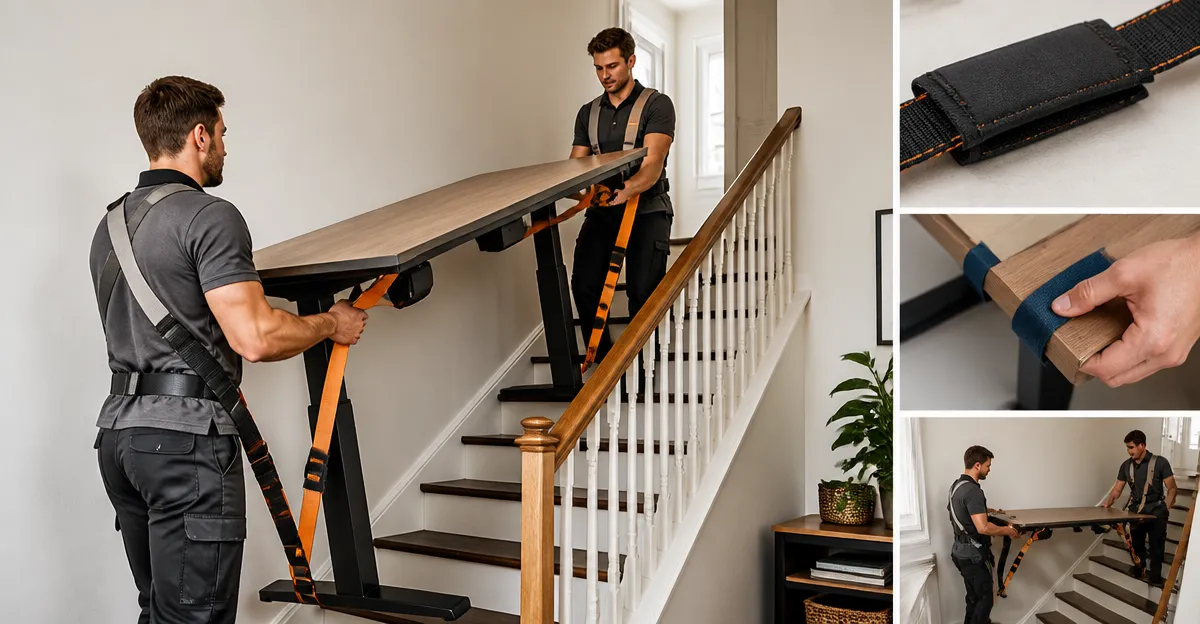 How to Move a Standing Desk Up Narrow Stairs Safely