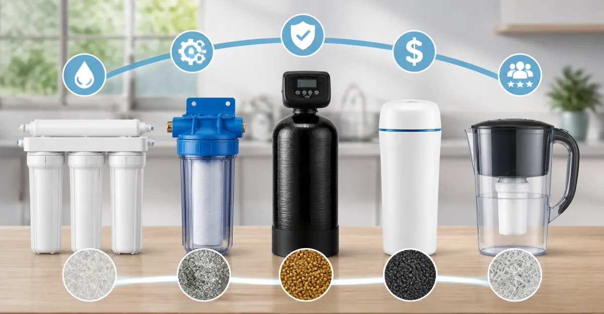 Comparative Review of Five Water Filtration Products