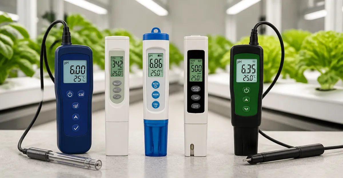 Hydroponic Meter Showdown: Bluelab, HM Digital, Apera, YINMIK, and VIVOSUN Compared