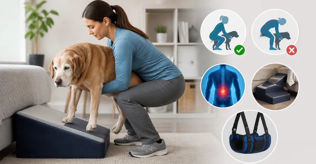 Ergonomics for Lifting Heavy Senior Dogs: Caregiver Guide