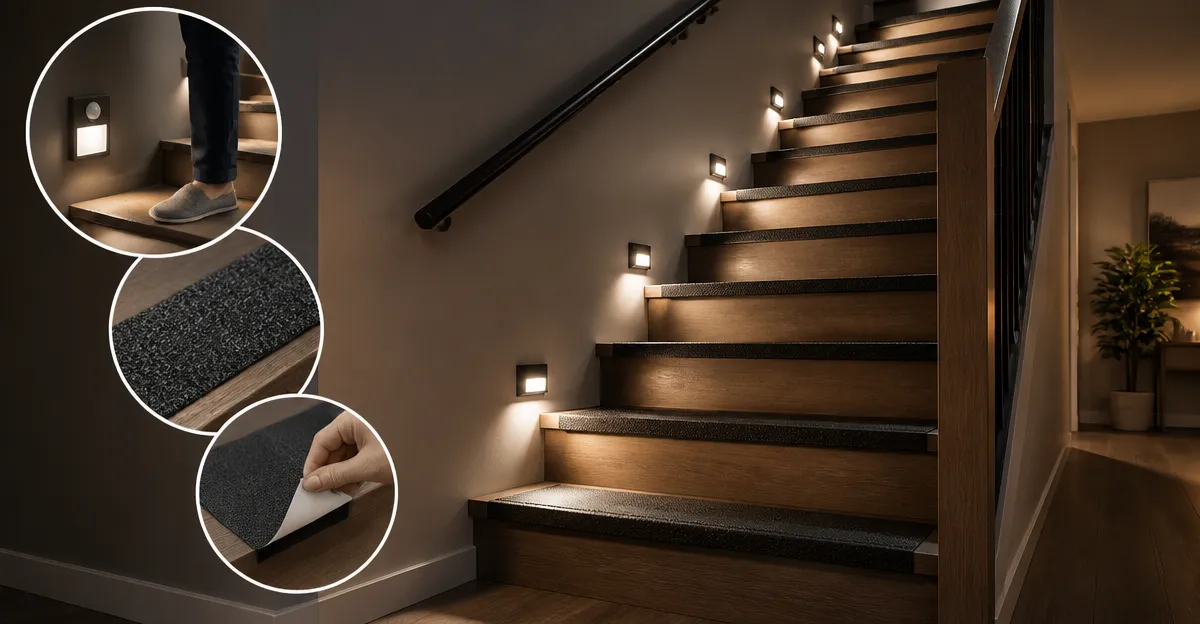 The Complete Guide to Stair Lighting Safety & Anti‑Slip Treads