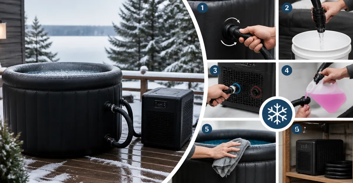 How to Winterize an Inflatable Ice Bath with an Inline Chiller