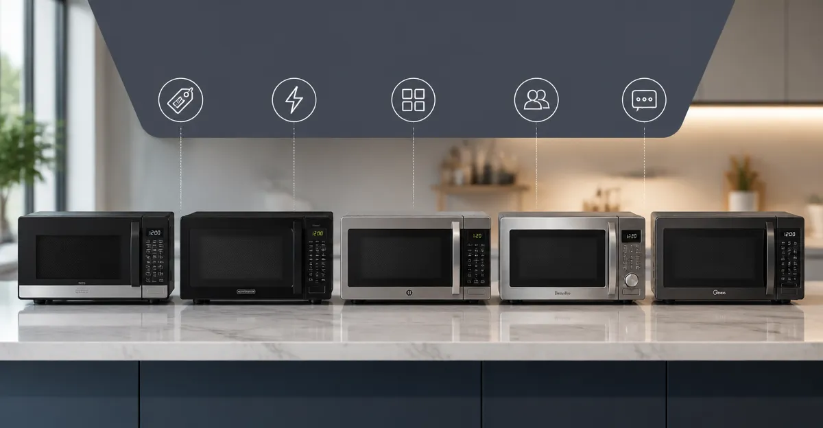 Toshiba vs Black+Decker vs GE vs Breville vs Midea: Detailed Microwave Comparison