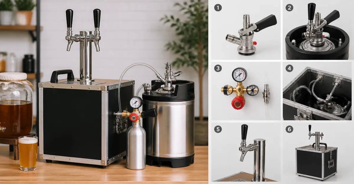 How to Build a Mobile Kombucha Tap Using KegLand Couplers & Micro Taps