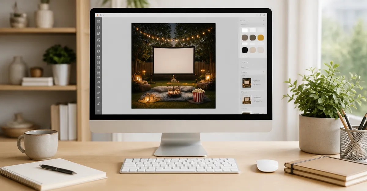 How to Make a Free Printable Backyard Movie Night Poster Template