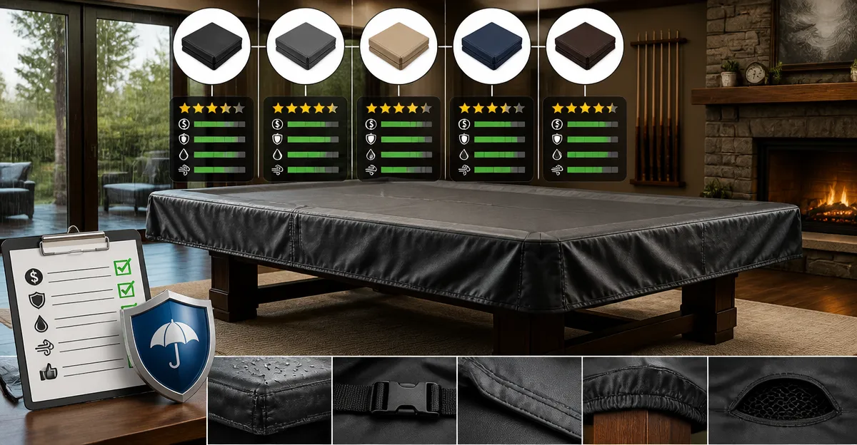 Best Heavy‑Duty Pool Table Covers: Detailed Comparison and Buying Guide