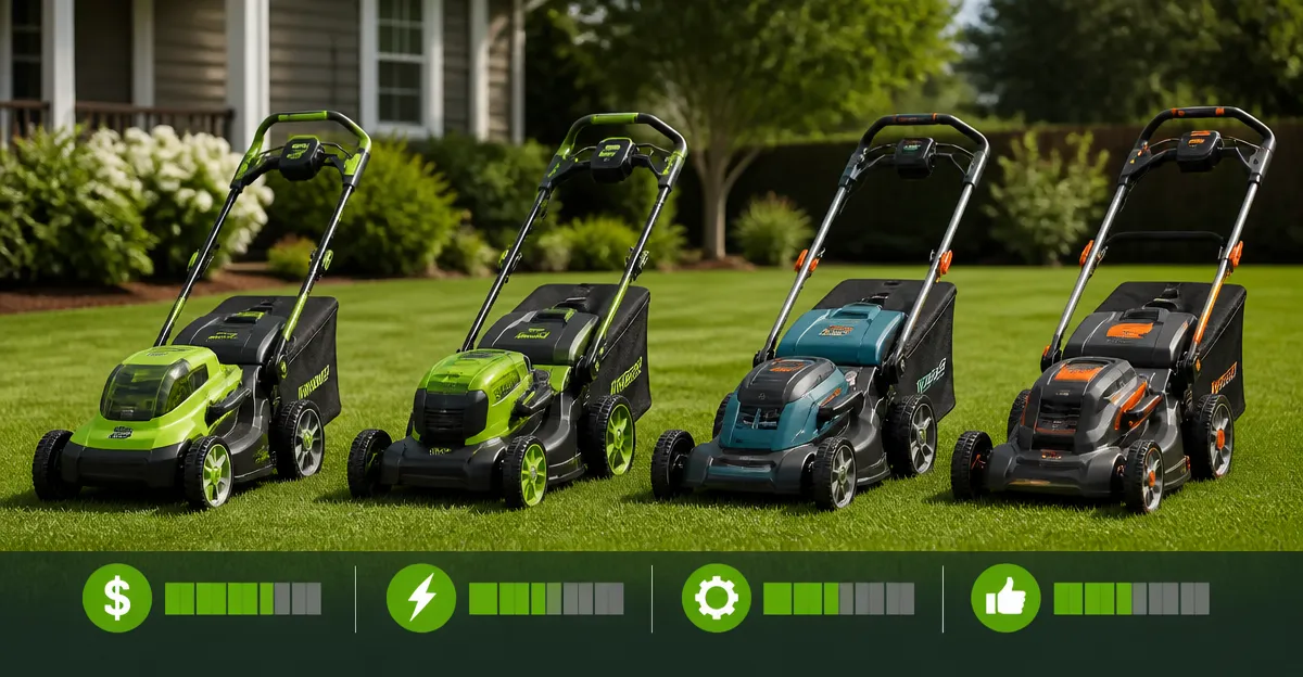 Greenworks vs SENIX vs BILT HARD Lawn Mowers: Detailed Comparison 2026