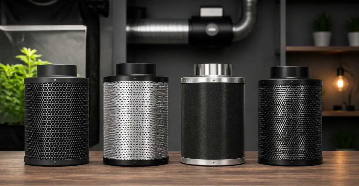 4" Carbon Filters Comparison: AC Infinity, VIVOSUN, vanleno, iPower