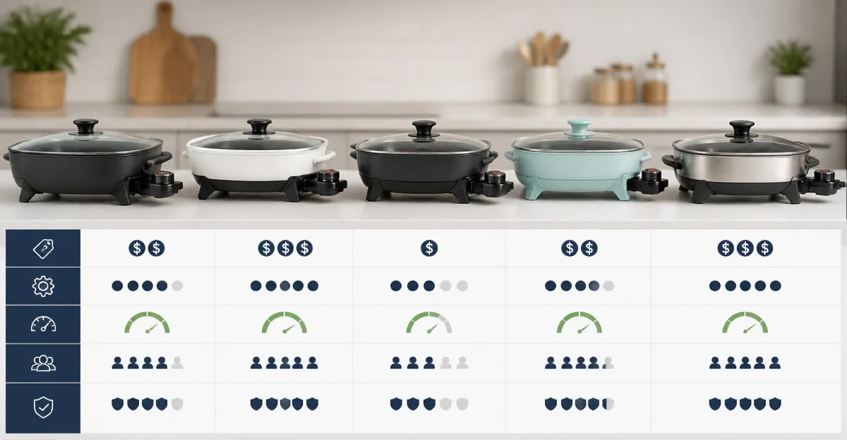 Electric Skillet Showdown: Presto, Elite Gourmet, Amazon Basics, Bella & More