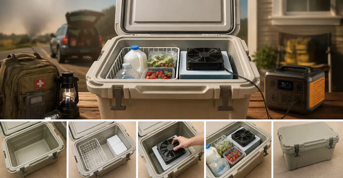 Convert a Cooler to a Temporary Fridge for Evacuations