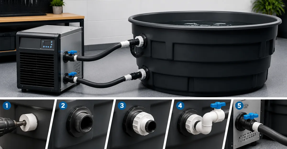 How to Plumb a Chiller to a Rubbermaid Stock Tank