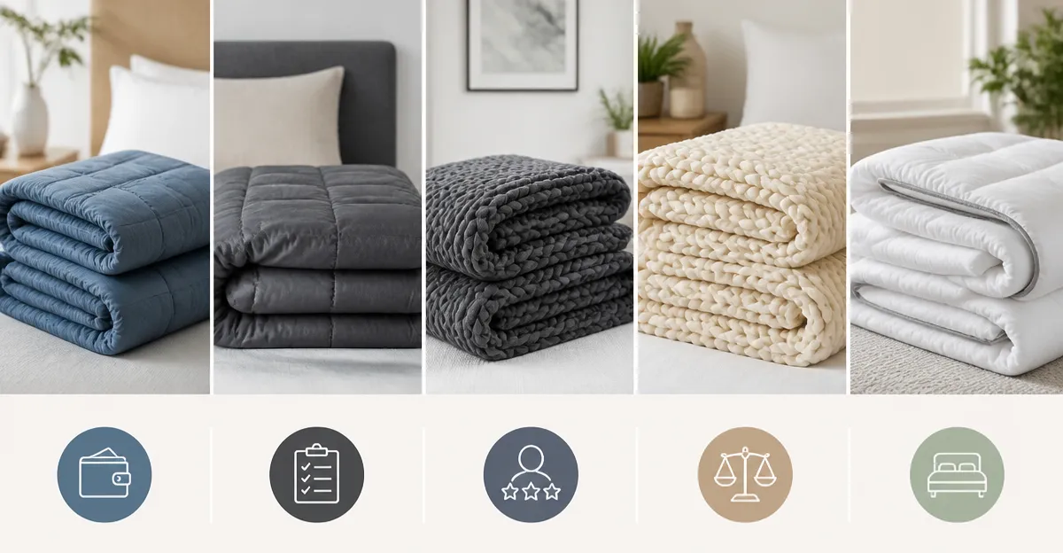 Weighted Blanket Comparison: Cottonblue, Bare Home, Bearaby, and Wellfeel
