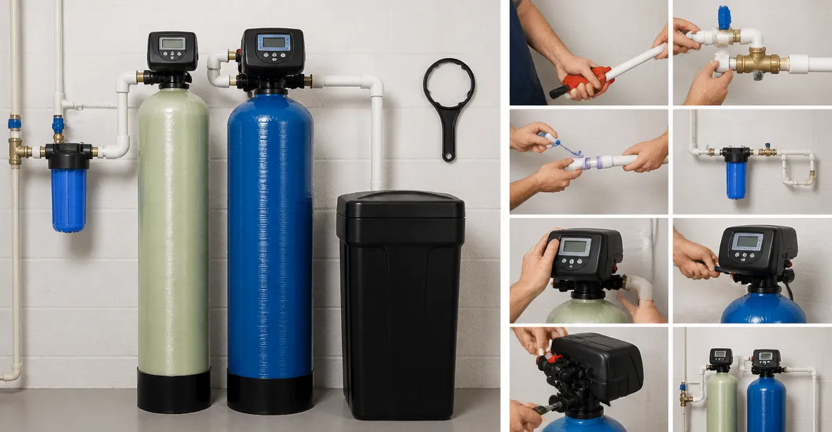 Install Fleck 5600SXT Softener with GreensandPlus Iron Filter