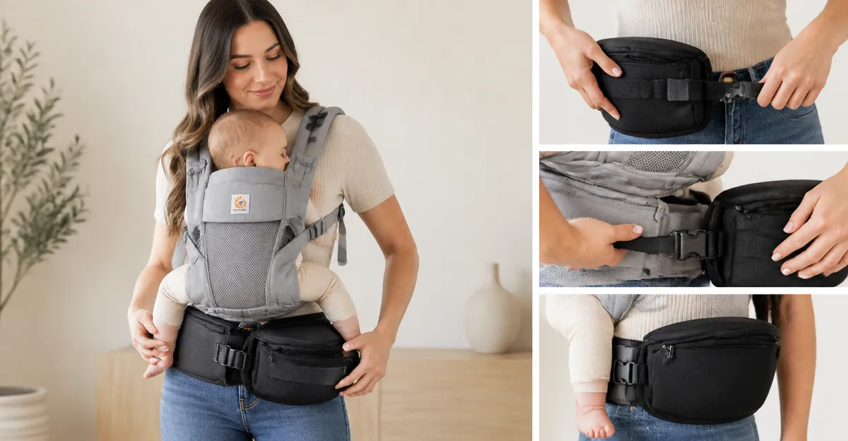 How to Attach a TushBaby Hip Seat to a Tula or Ergobaby Carrier