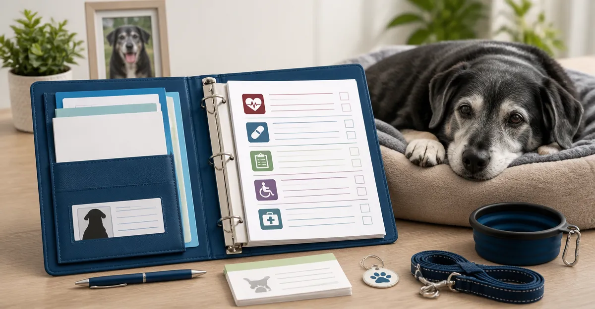 How to Build a Senior Dog Emergency Binder