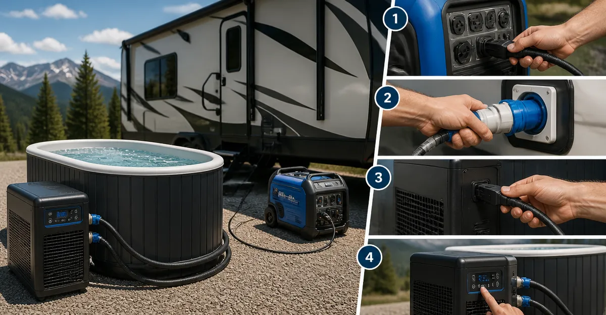 How to Run a Cold Plunge Chiller from an RV Generator