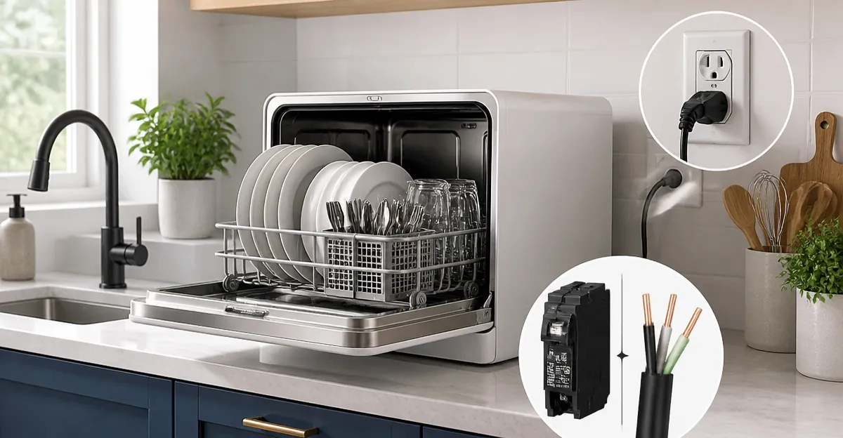 Countertop Dishwasher Guide: Safe 15‑Amp Circuit Picks & Installation