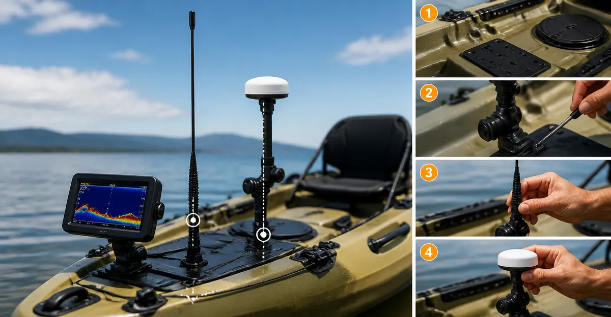 How to Place a Kayak Fish Finder Wireless Antenna