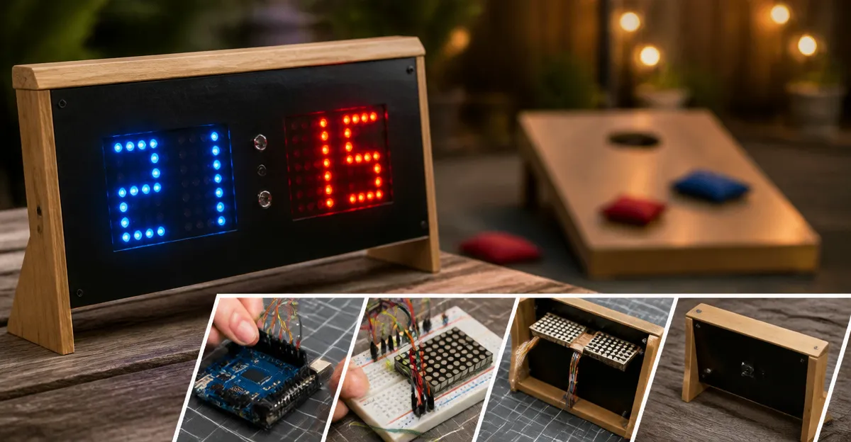 DIY Cornhole Scoreboard with Arduino and LED Matrix