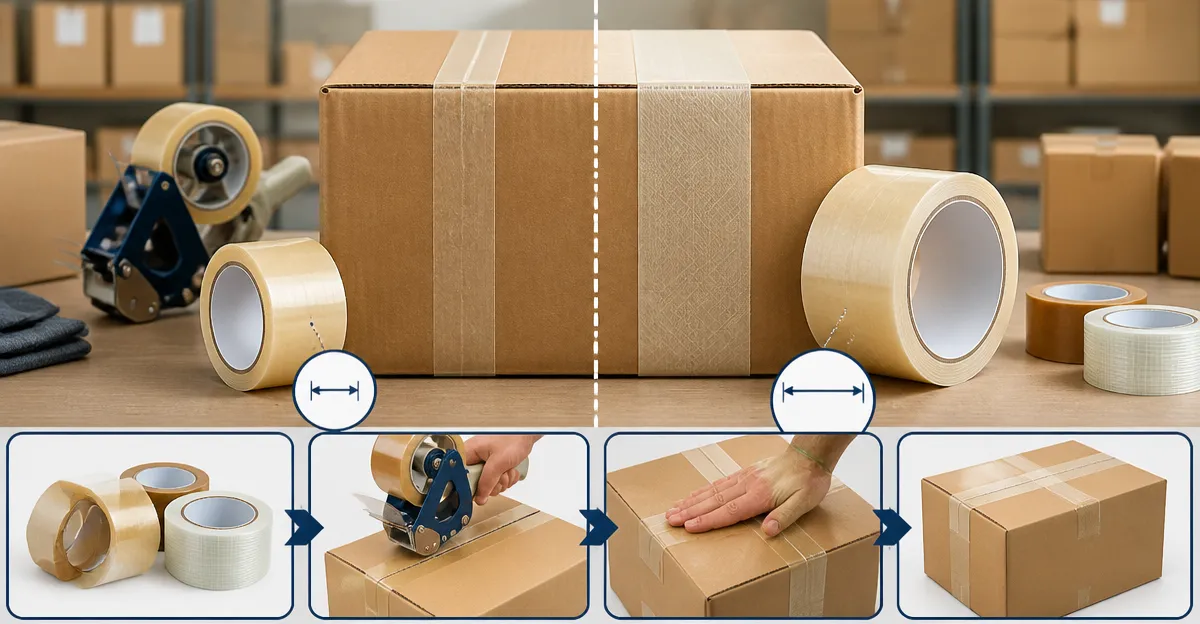 How to Choose the Right Packing Tape Width and Type for Heavy Packages: 2in vs 3in Compared