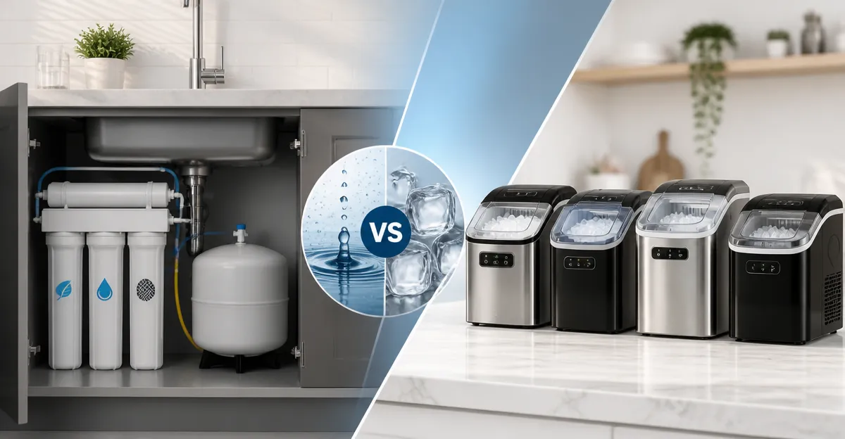 In‑Line Water Filters vs Countertop Ice Makers: Detailed Comparison