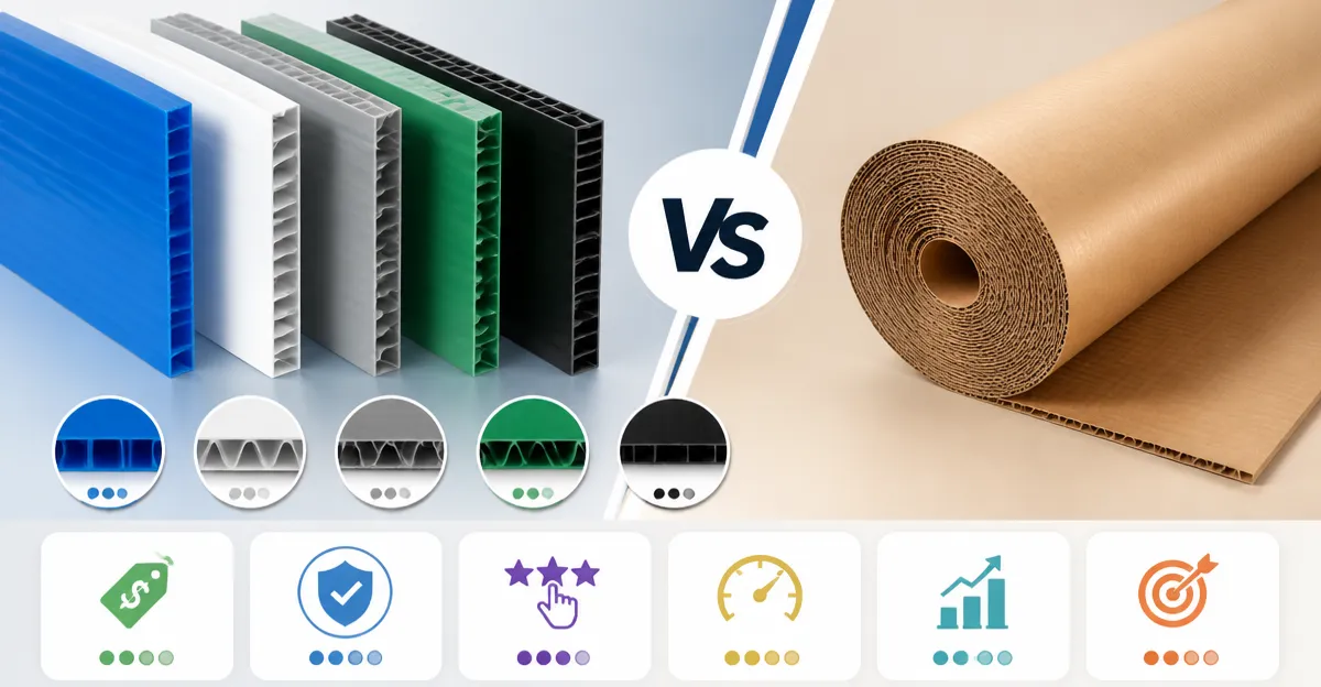 Corrugated Plastic Boards vs Cardboard Roll: Detailed Comparison
